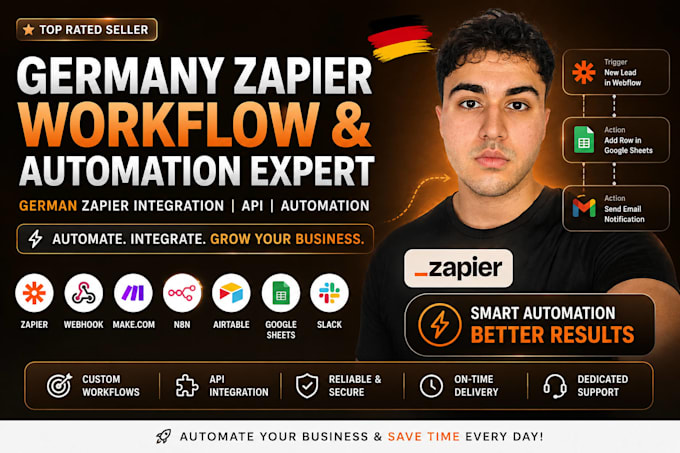 germany zapier workflow german zapier integration german zapier authomation API