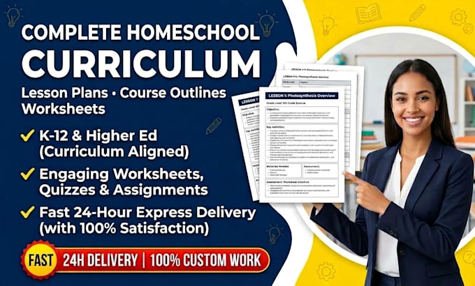 write effective lesson plans and course curriculum development for homeschooling