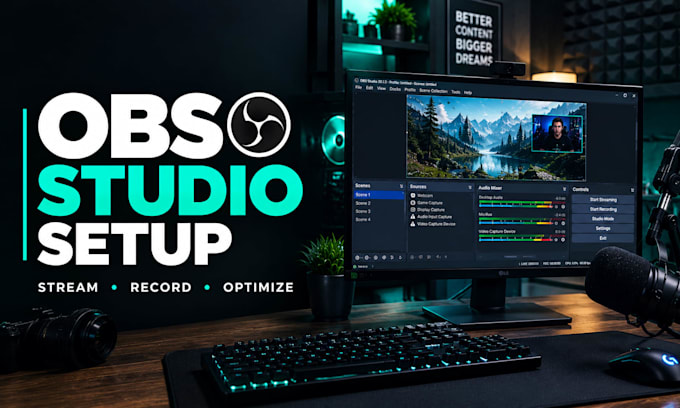 setup obs studio for professional streaming and recording