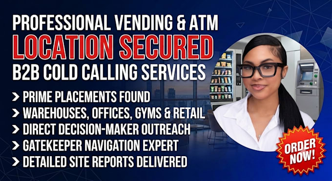do cold calling to find vending machine atm locations