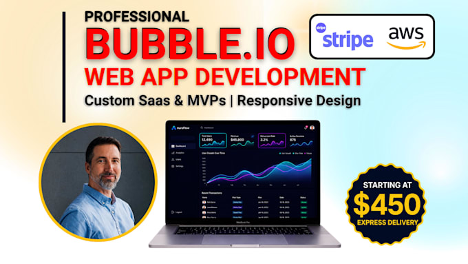 build and fix saas web application using bubble io, business application, figma