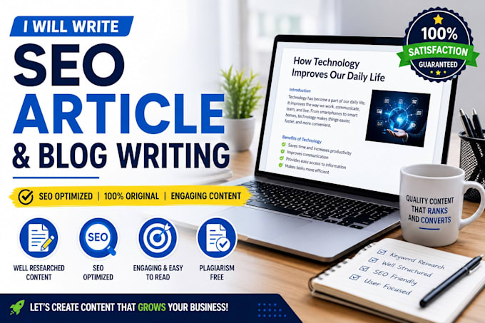 write SEO optimized articles and blog posts