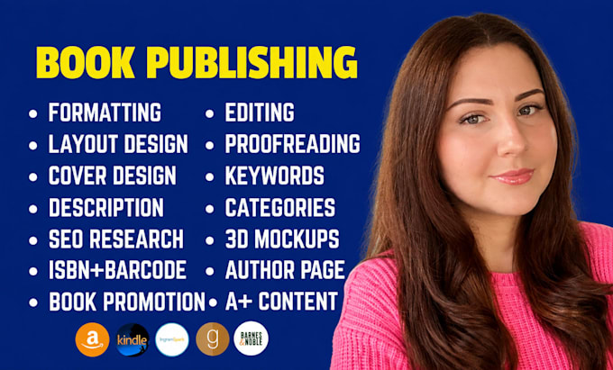 do book formatting, kdp book publishing, kindle ebook editing with proofreading