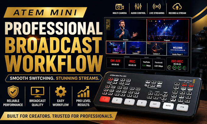 engineer atem mini broadcast workflow for production ready live streamers