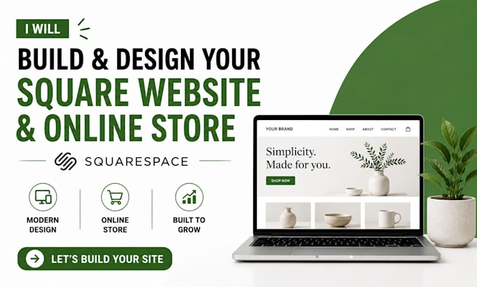 build and design your square website and square online store, squarespace