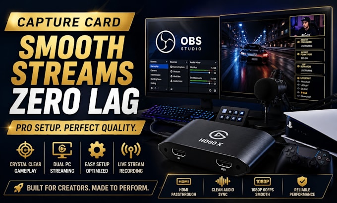 optimize capture card setup for ps5 xbox and dual PC streaming