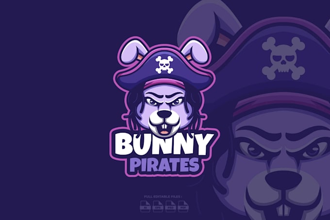 create a unique pirate logo with custom concepts