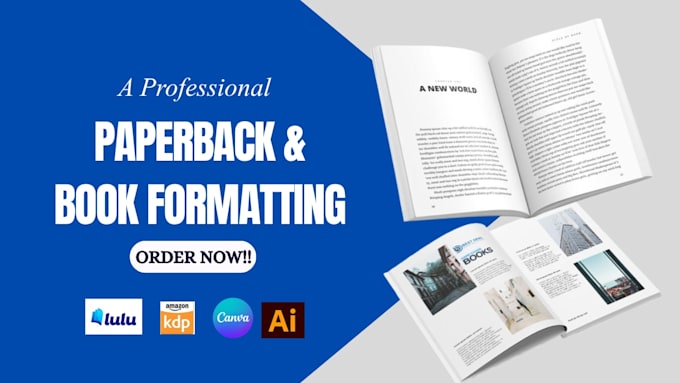 print book formatting typeset interior layout paperback manuscript kdp upload
