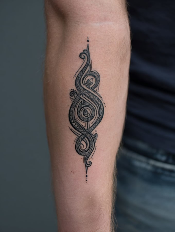 design a modern and minimalist tattoo design