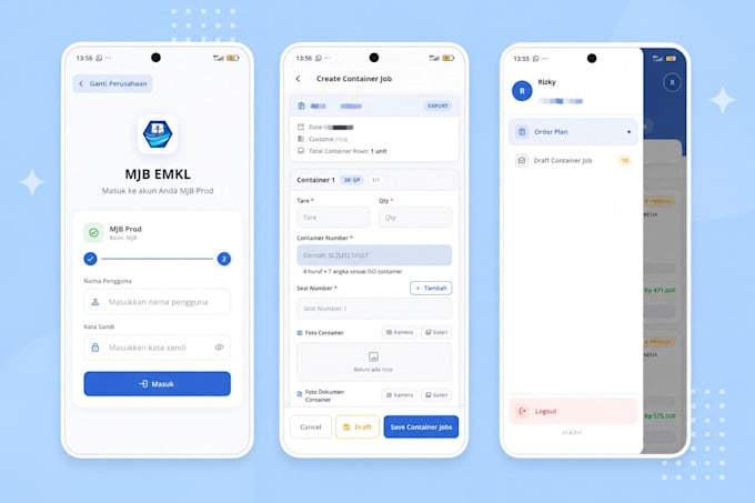 develop flutter mobile app with laravel backend API