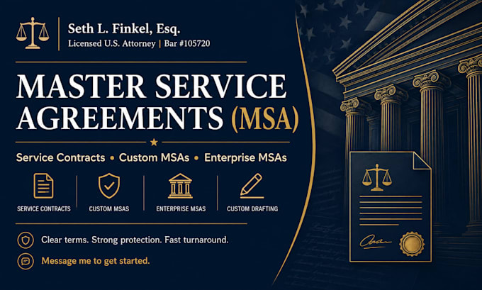 write an enterprise level master service agreement for corporate clients