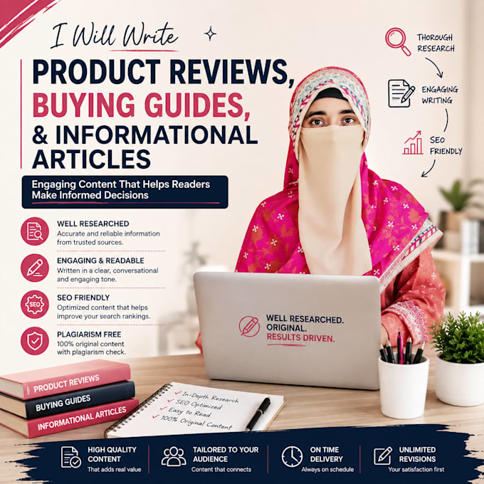 write product reviews, buying guides, and informational articles
