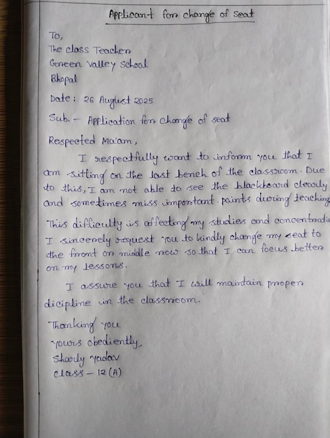 provide neat and clean handwriting