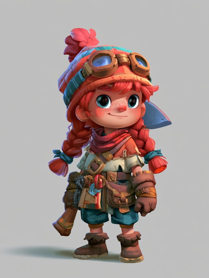 draw 2d game character or 2d game character illustration