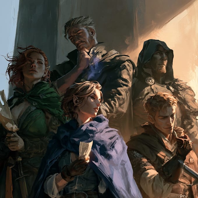 design custom dnd party artwork