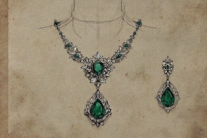 sketch your jewelry design ideas