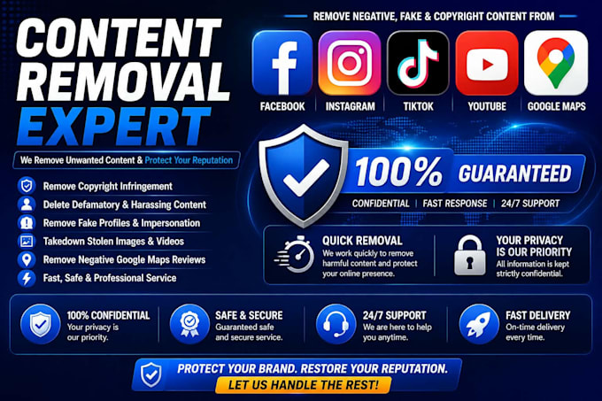 remove copyright infringing and google search results