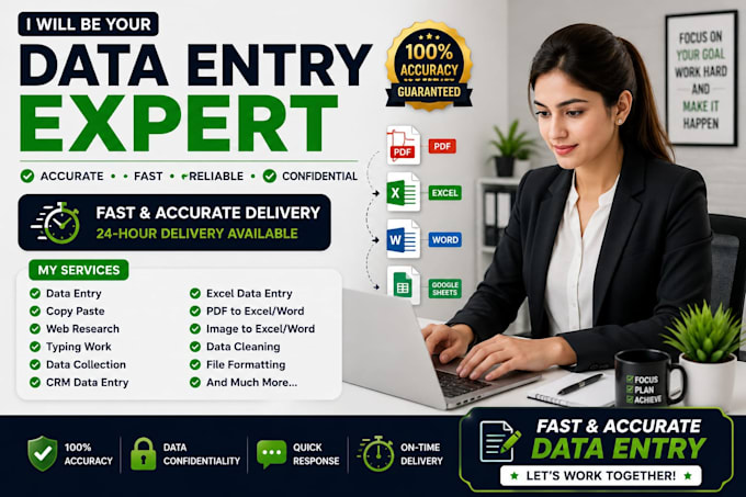 do fast and accurate data entry and data conversion