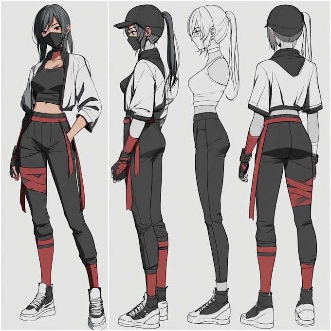 create anime character sheet