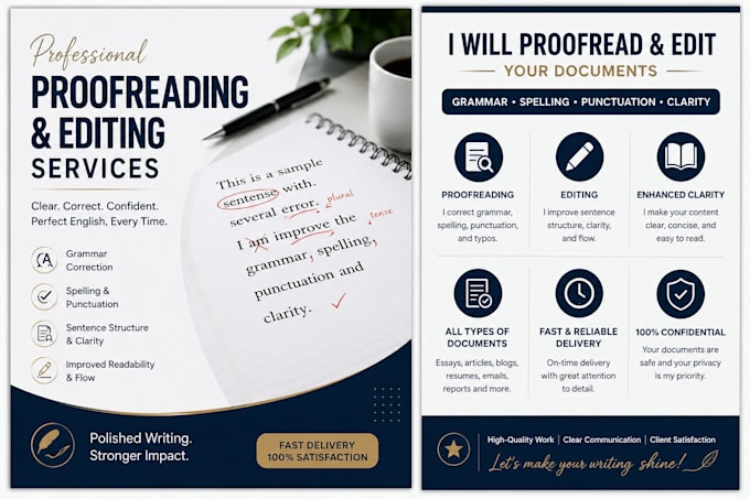 manually proofread and edit your english documents