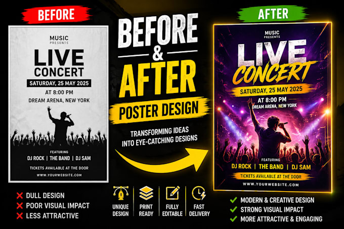 design posters design, flyer design, and advertisements