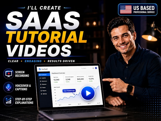 create a professional screencast tutorial video for your saas or software