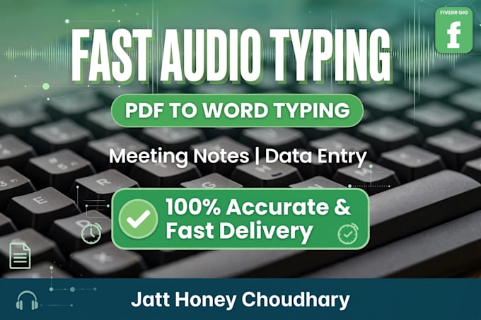 do accurate transcription and PDF to word typing