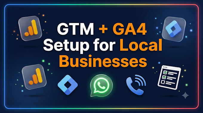 set up GTM and ga4 conversion tracking for your website