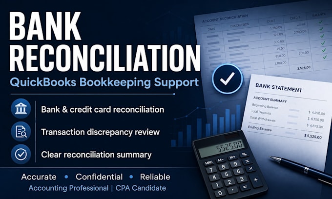 clean up and reconcile your bookkeeping records