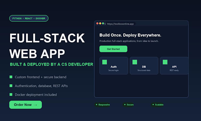 build production fastapi backend with docker deployment