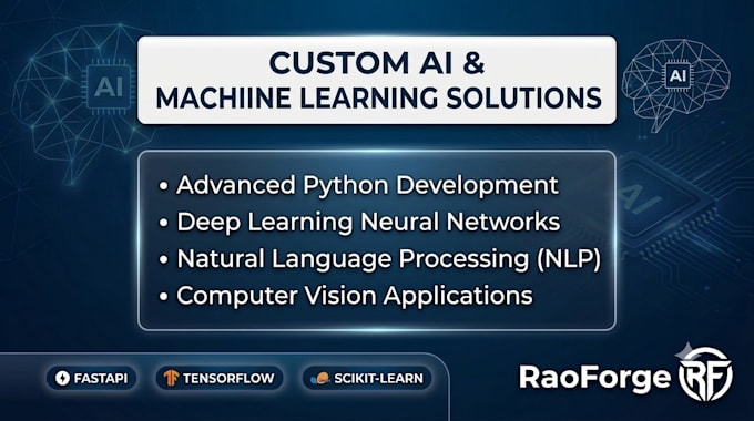 build custom machine learning and ai solutions using python