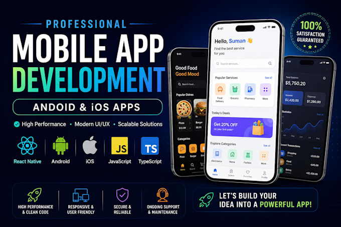 develop react native mobile app for android