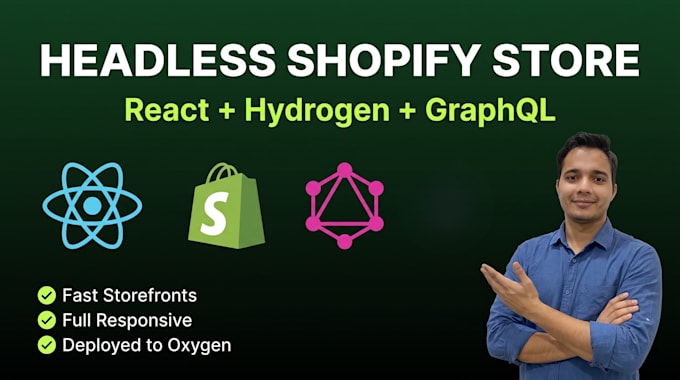 build a headless shopify store with hydrogen react and graphql