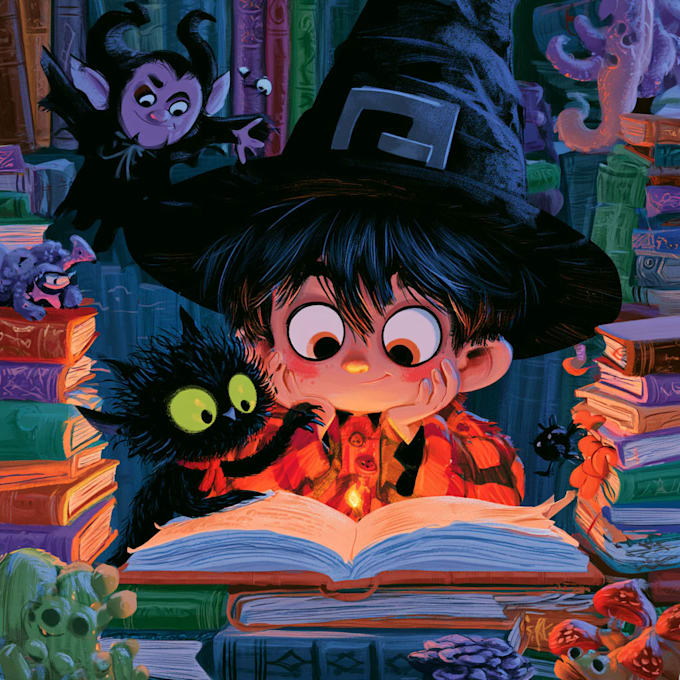 do childrens book illustration and book cover