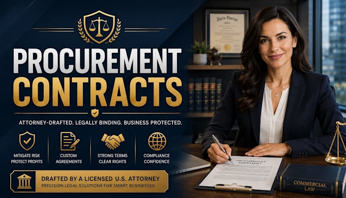 draft commercial purchasing agreements to protect your assets