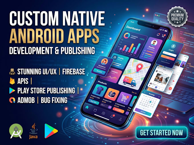develop your custom android app using android studio