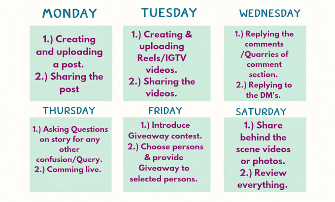 create a monthly social media content calendar