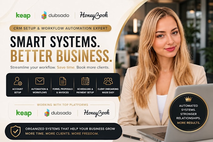 setup keap CRM dubsado honeybook workflow automation