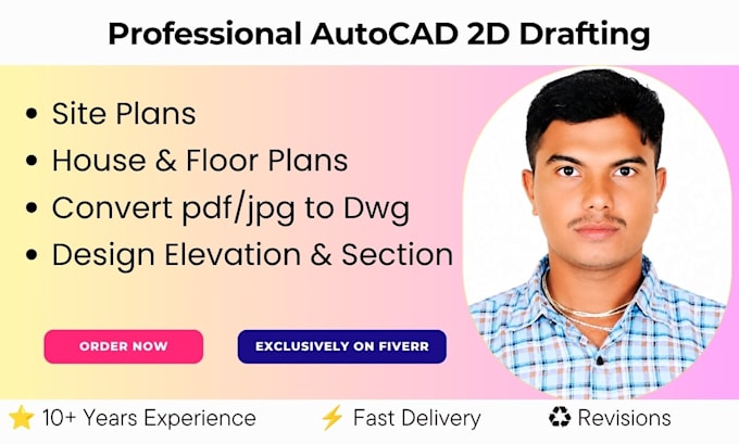 draw professional 2d house floor plans in autocad