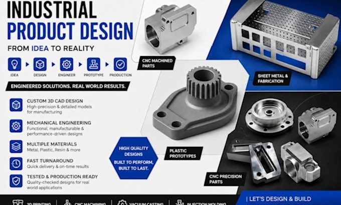3d industrial product design mechanical prototype 3d cad model for manufacturing