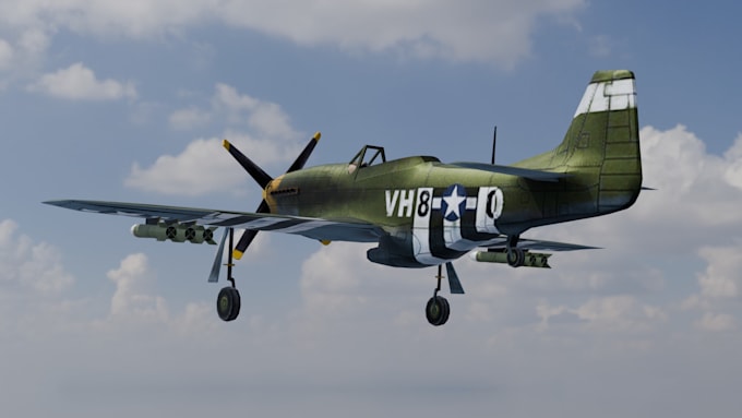 create realistic 3d aircraft models in blender