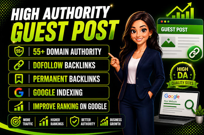 build high DR guest post backlinks with permanent dofollow links for SEO