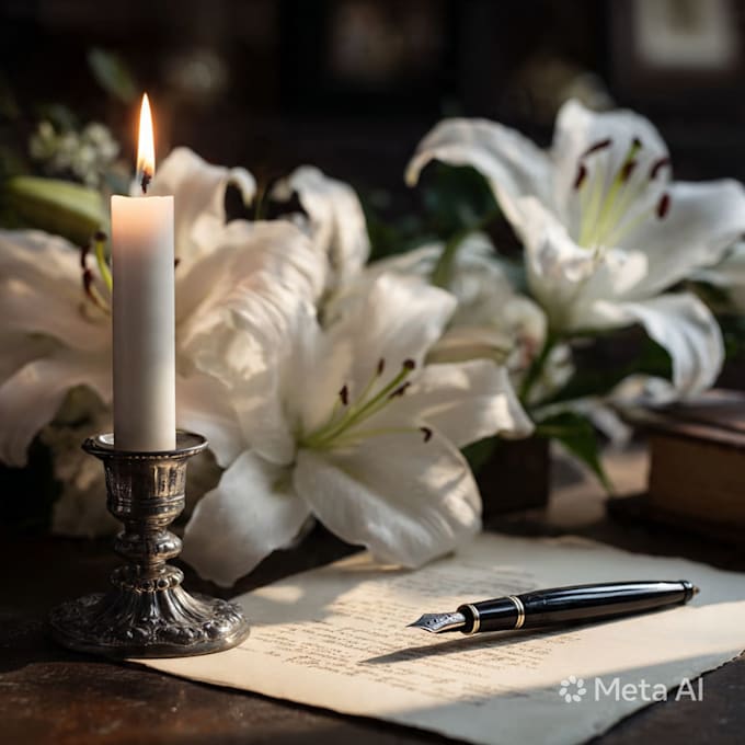 an obituary or death announcement in 24 hours