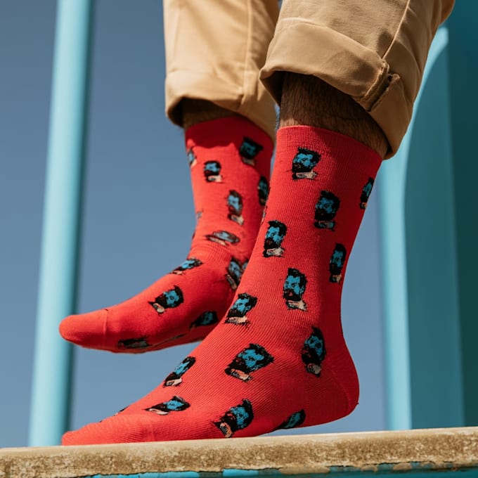 design custom and unique socks design