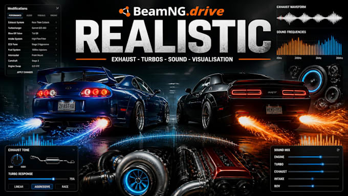 make beamng engine sound mods and realistic audio enhancements