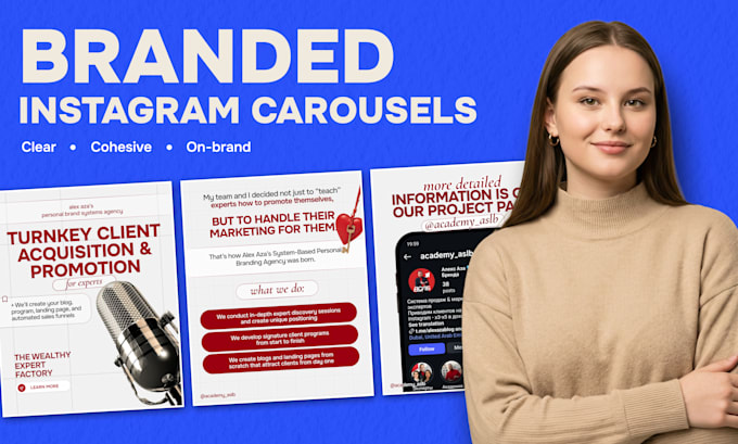 design branded instagram carousel posts