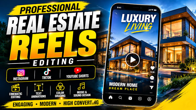 edit engaging real estate reels