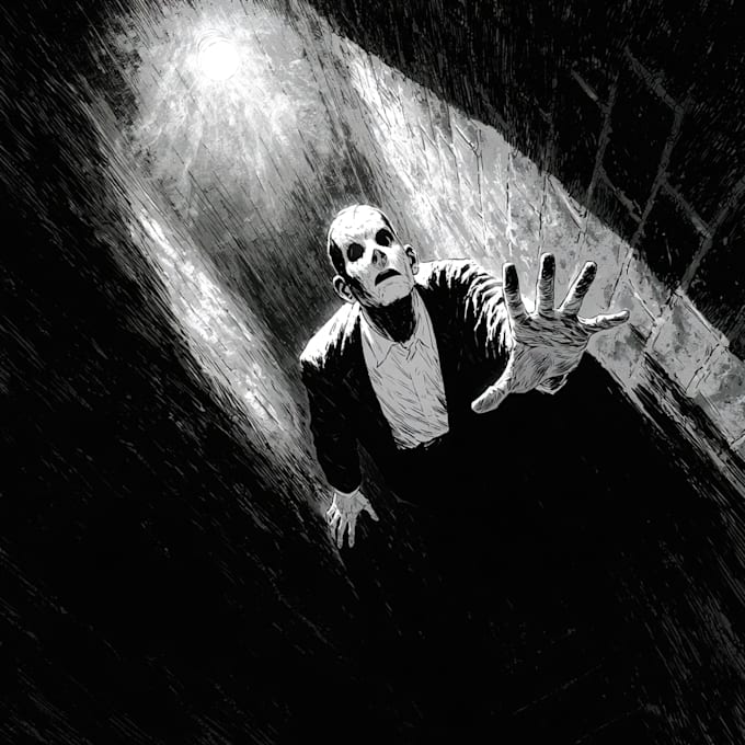 do noir, horror and dark comic book art and illustrations