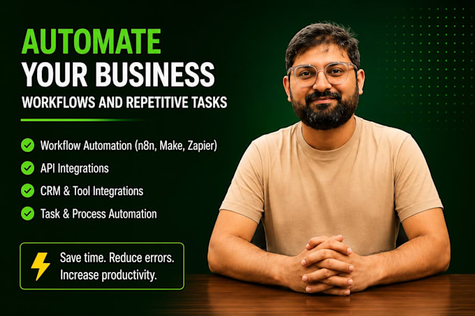 build n8n, zapier, or make automation workflows for your business