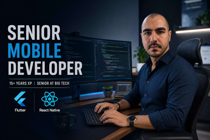 develop scalable enterprise grade mobile apps in flutter or react native